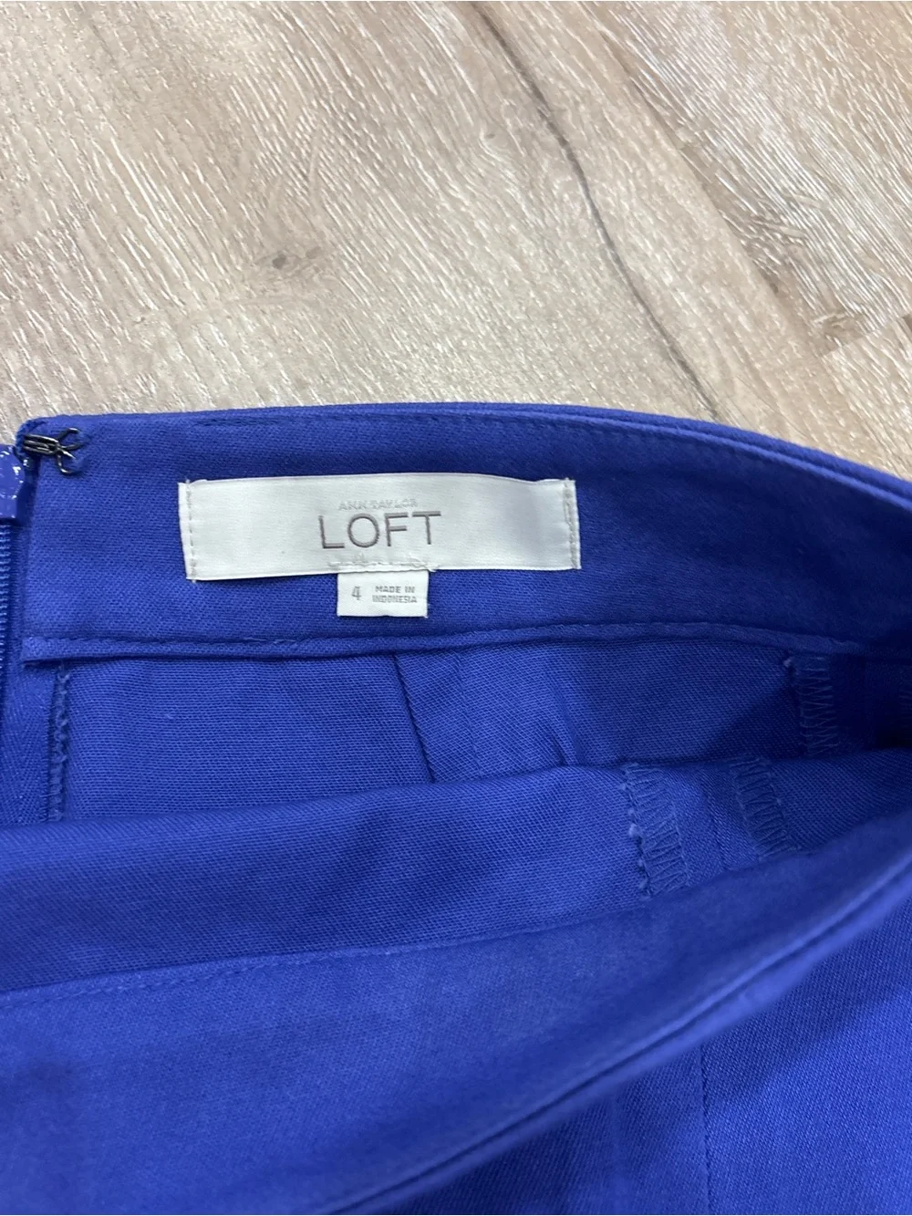 LOFT Cobalt Blue Pencil Skirt - Picture 2 of 2